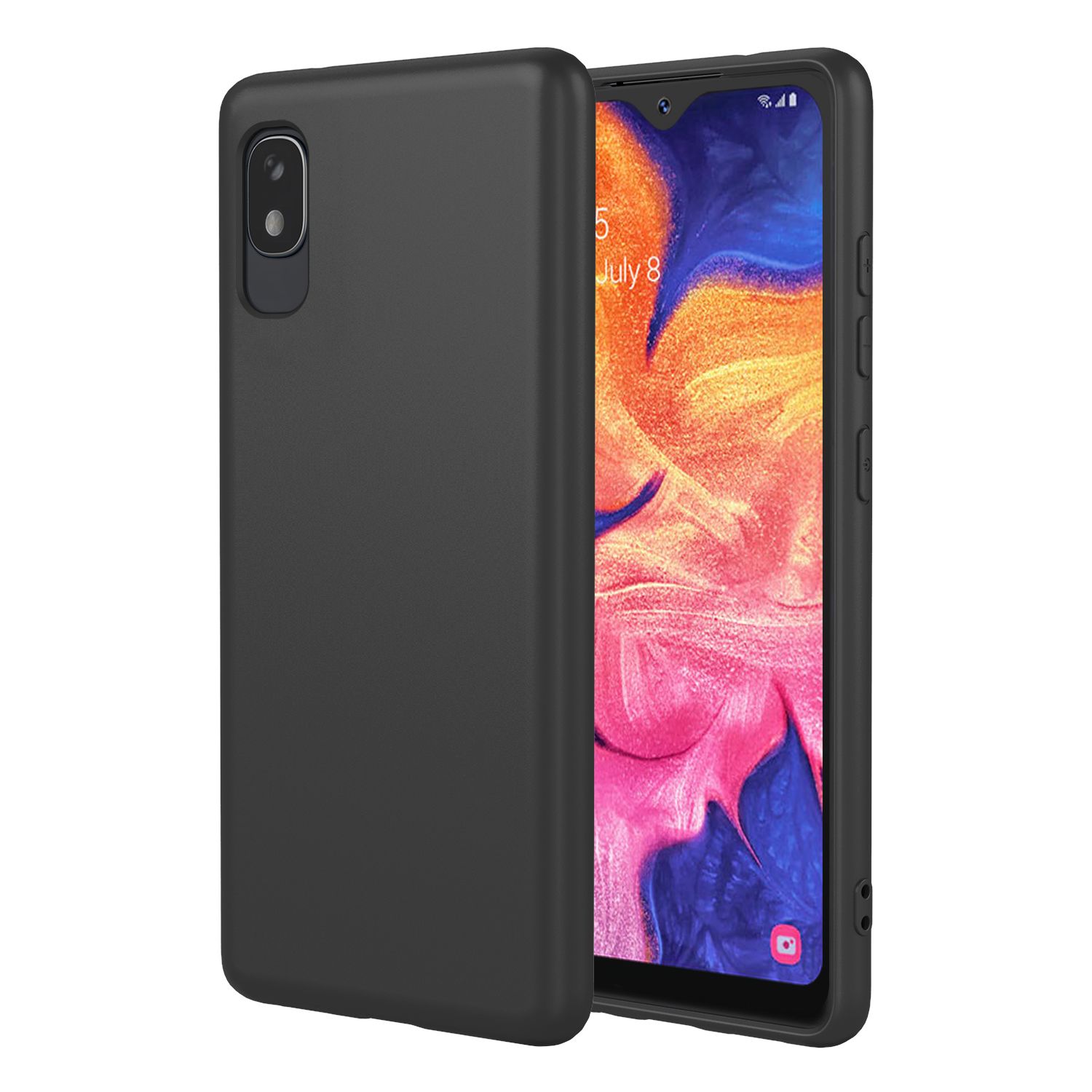 Phone Case for Samsung Galaxy A10e, With Microfiber Lining Soft Micro Fiber TPU Soft Flex Silicone Case