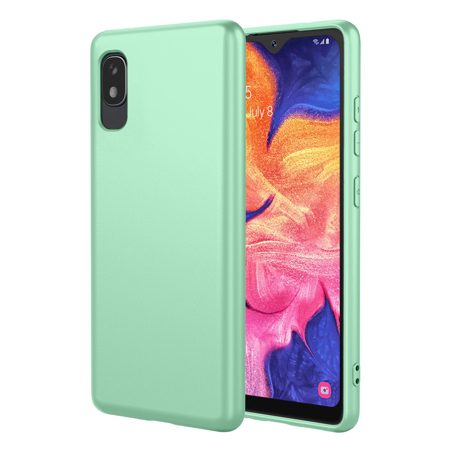Phone Case for Samsung Galaxy A10e, With Microfiber Lining Soft Micro Fiber TPU Soft Flex Silicone Case