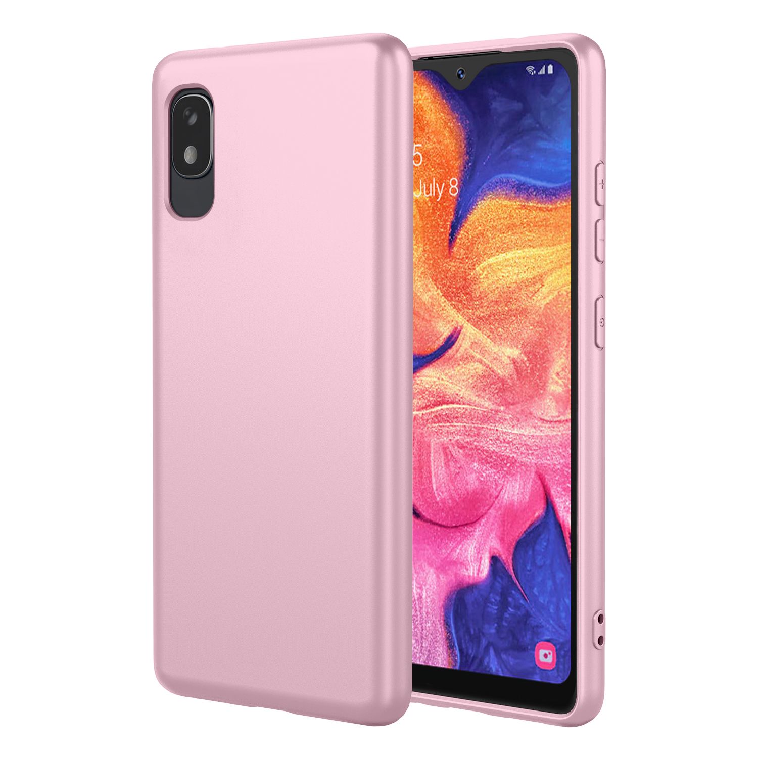 Phone Case for Samsung Galaxy A10e, With Microfiber Lining Soft Micro Fiber TPU Soft Flex Silicone Case