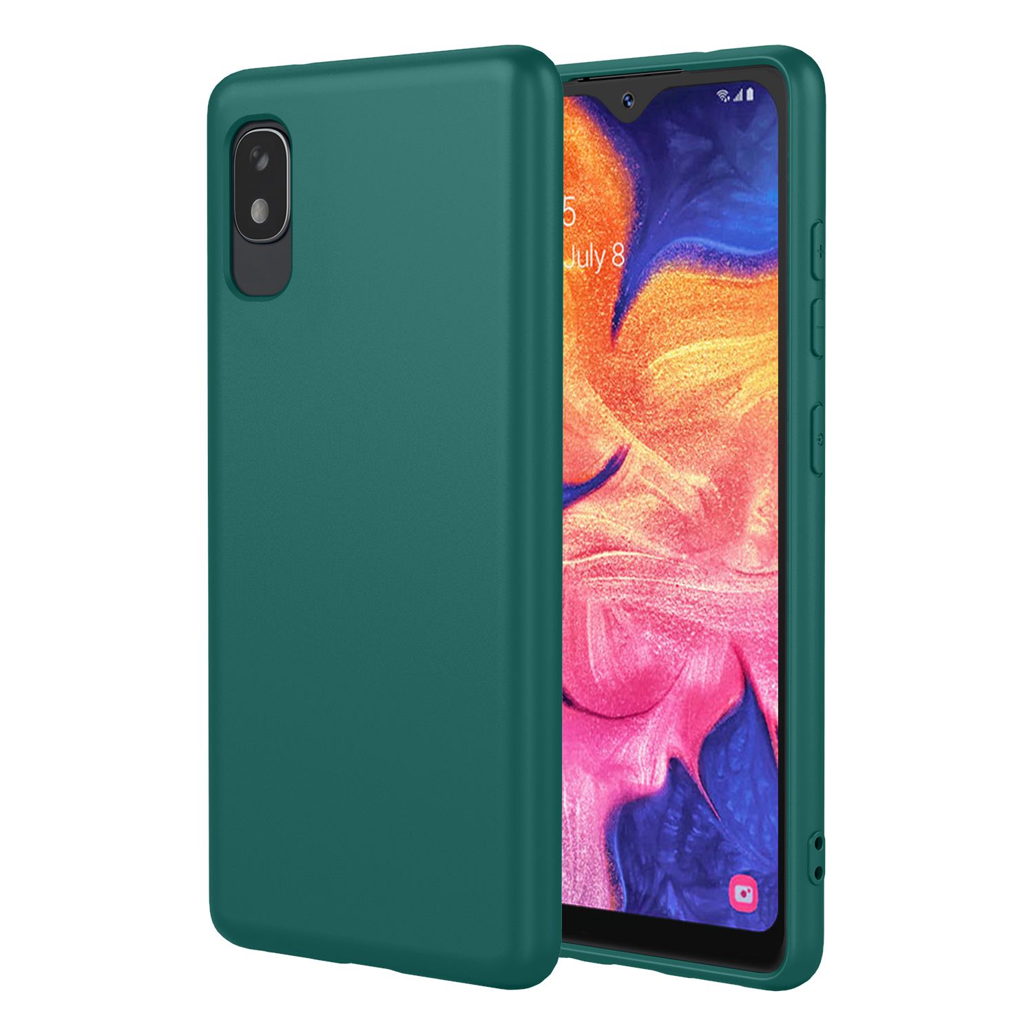 Phone Case for Samsung Galaxy A10e, With Microfiber Lining Soft Micro Fiber TPU Soft Flex Silicone Case