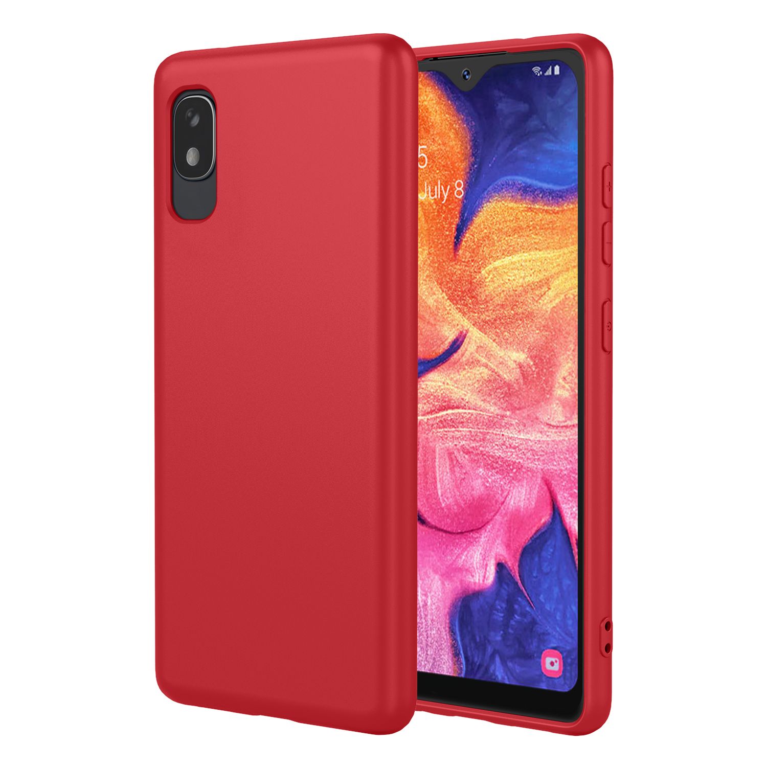 Phone Case for Samsung Galaxy A10e, With Microfiber Lining Soft Micro Fiber TPU Soft Flex Silicone Case
