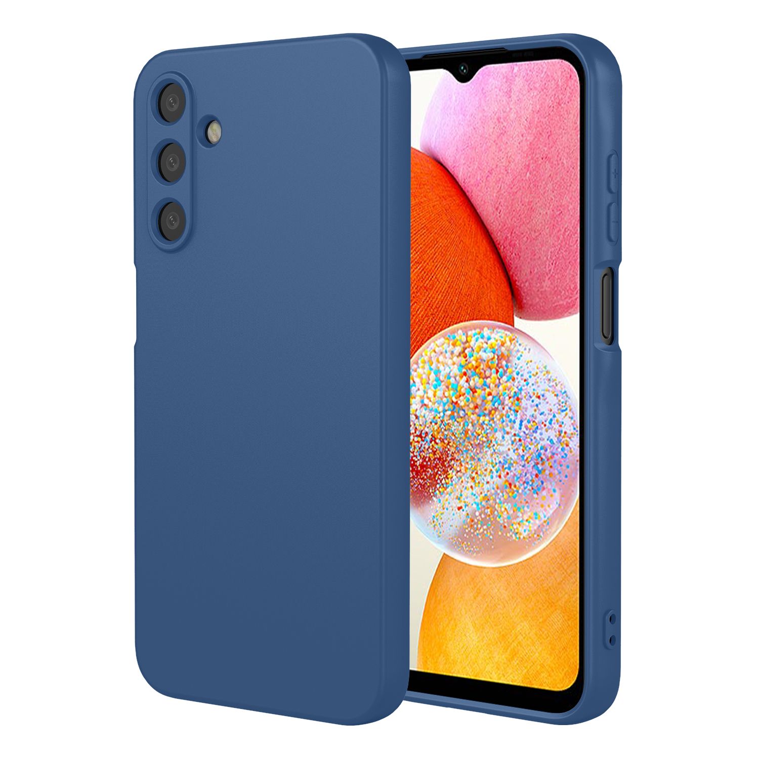 Phone Case for Samsung Galaxy A14, With Microfiber Lining Soft Micro Fiber TPU Soft Flex Silicone Case