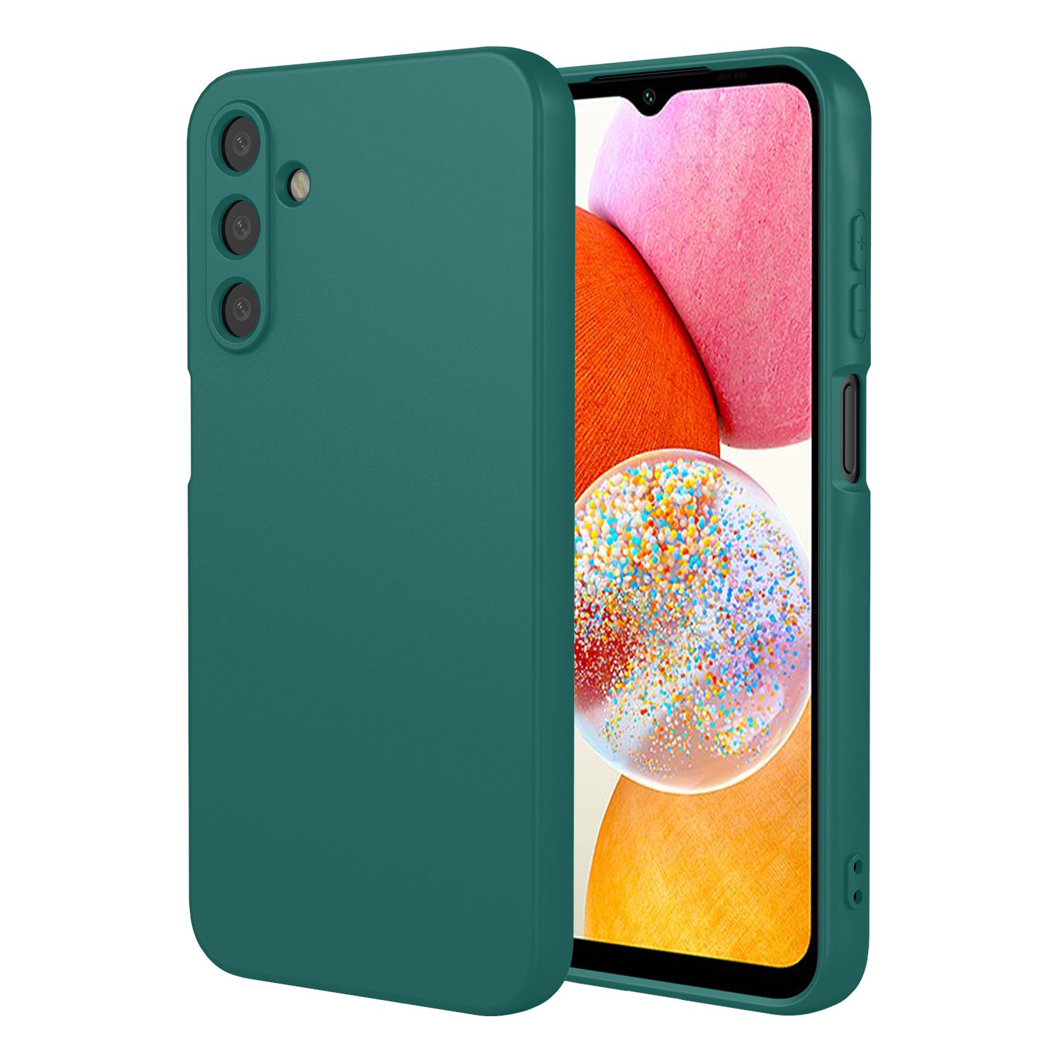Phone Case for Samsung Galaxy A14, With Microfiber Lining Soft Micro Fiber TPU Soft Flex Silicone Case