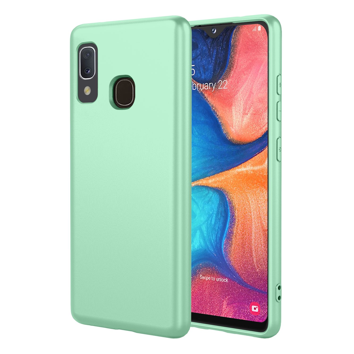 Phone Case for Samsung Galaxy A20e, With Microfiber Lining Soft Micro Fiber TPU Soft Flex Silicone Case