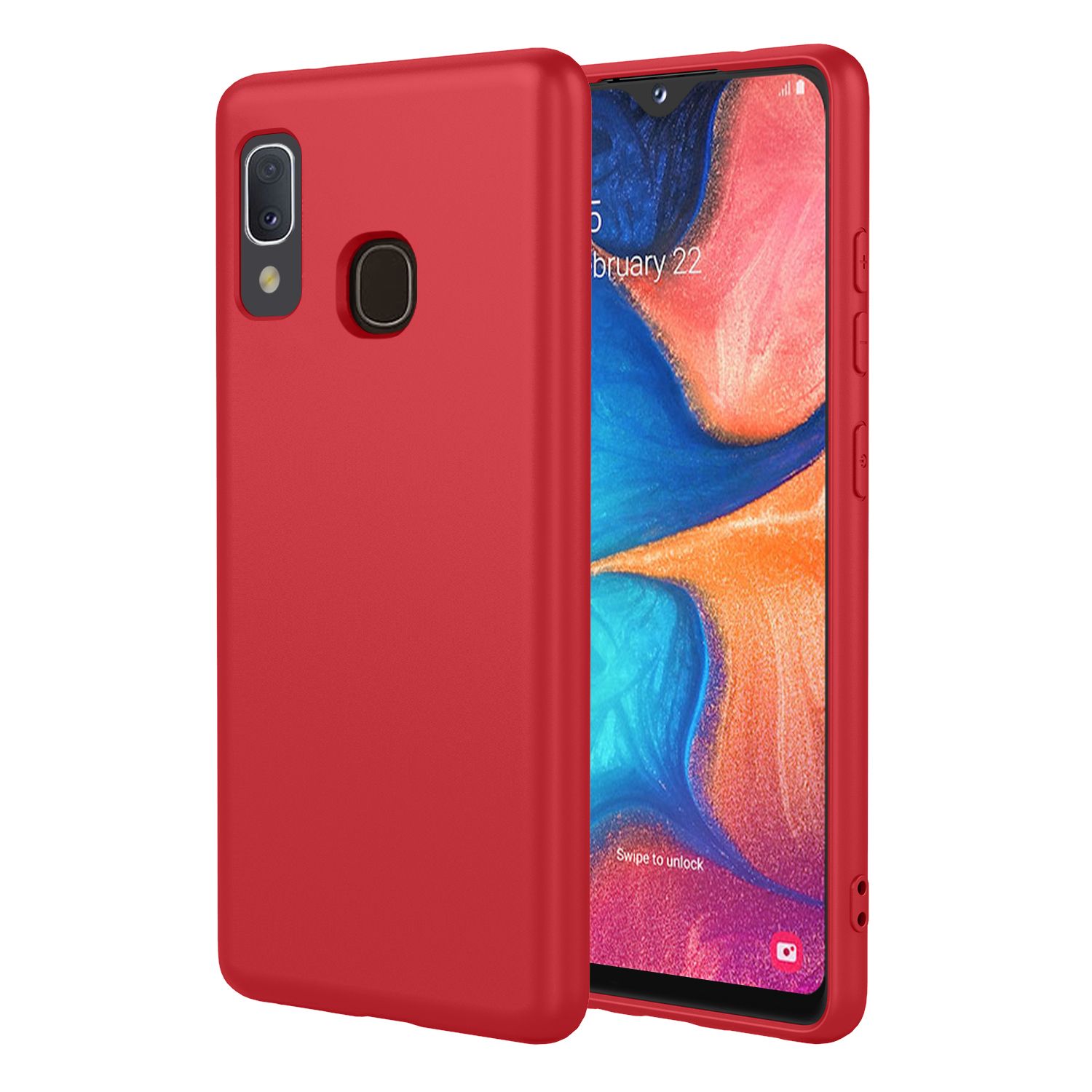 Phone Case for Samsung Galaxy A20e, With Microfiber Lining Soft Micro Fiber TPU Soft Flex Silicone Case