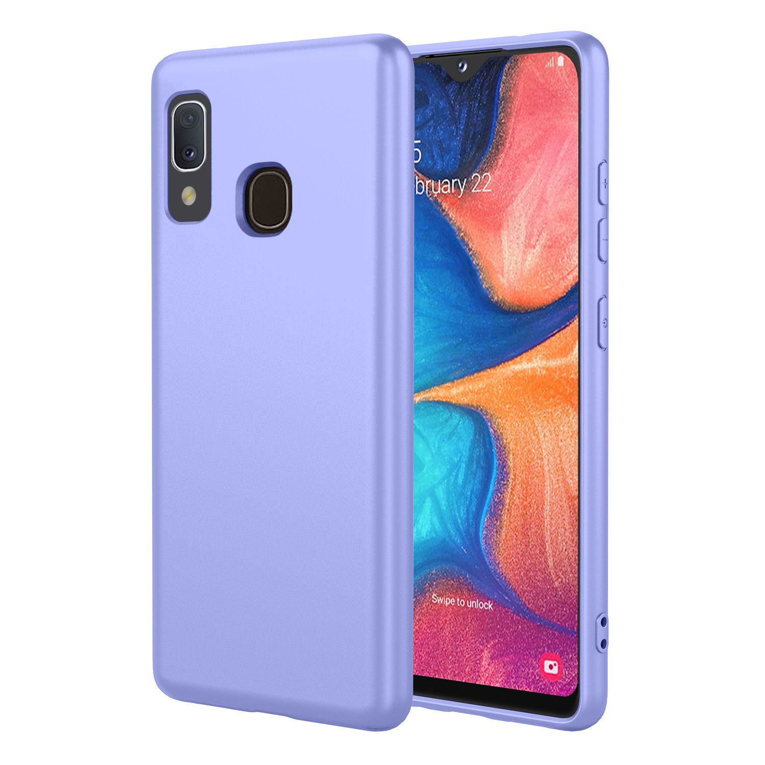 Phone Case for Samsung Galaxy A20e, With Microfiber Lining Soft Micro Fiber TPU Soft Flex Silicone Case
