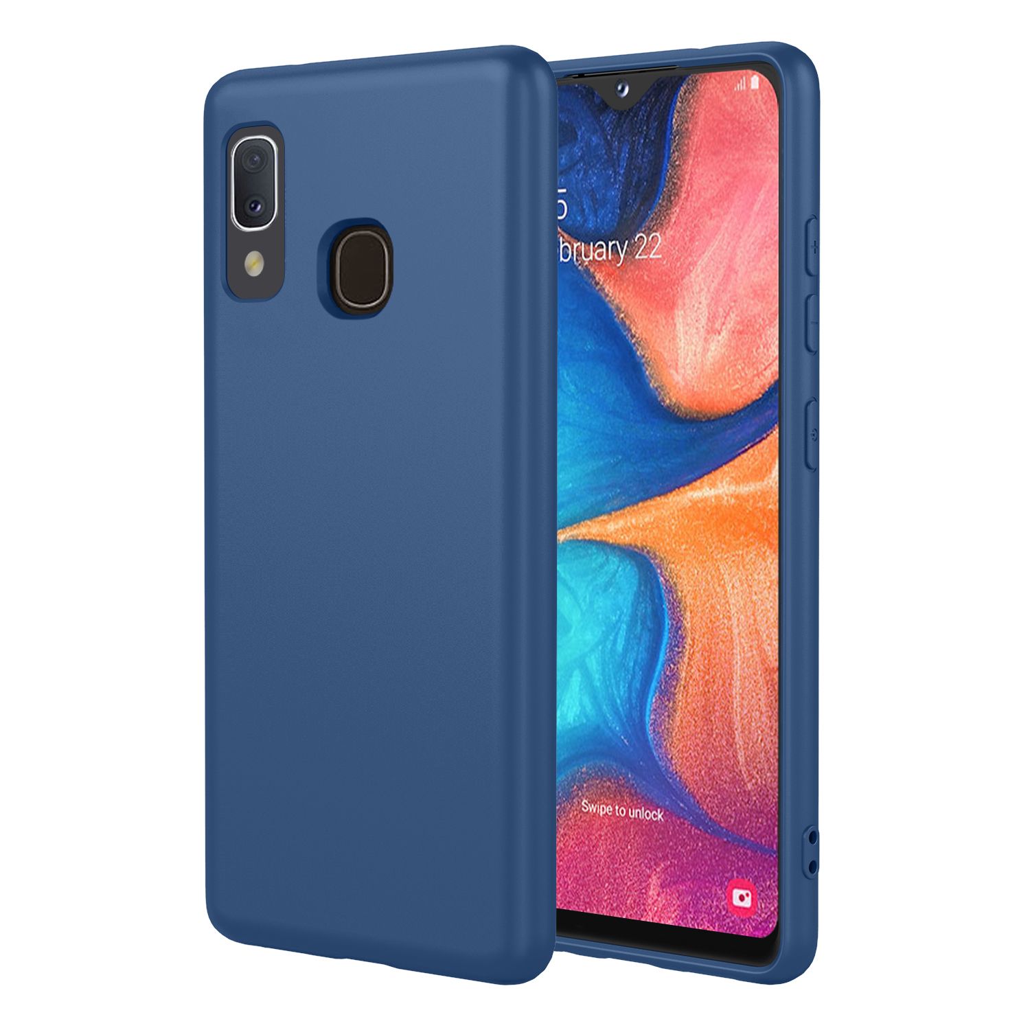 Phone Case for Samsung Galaxy A20e, With Microfiber Lining Soft Micro Fiber TPU Soft Flex Silicone Case