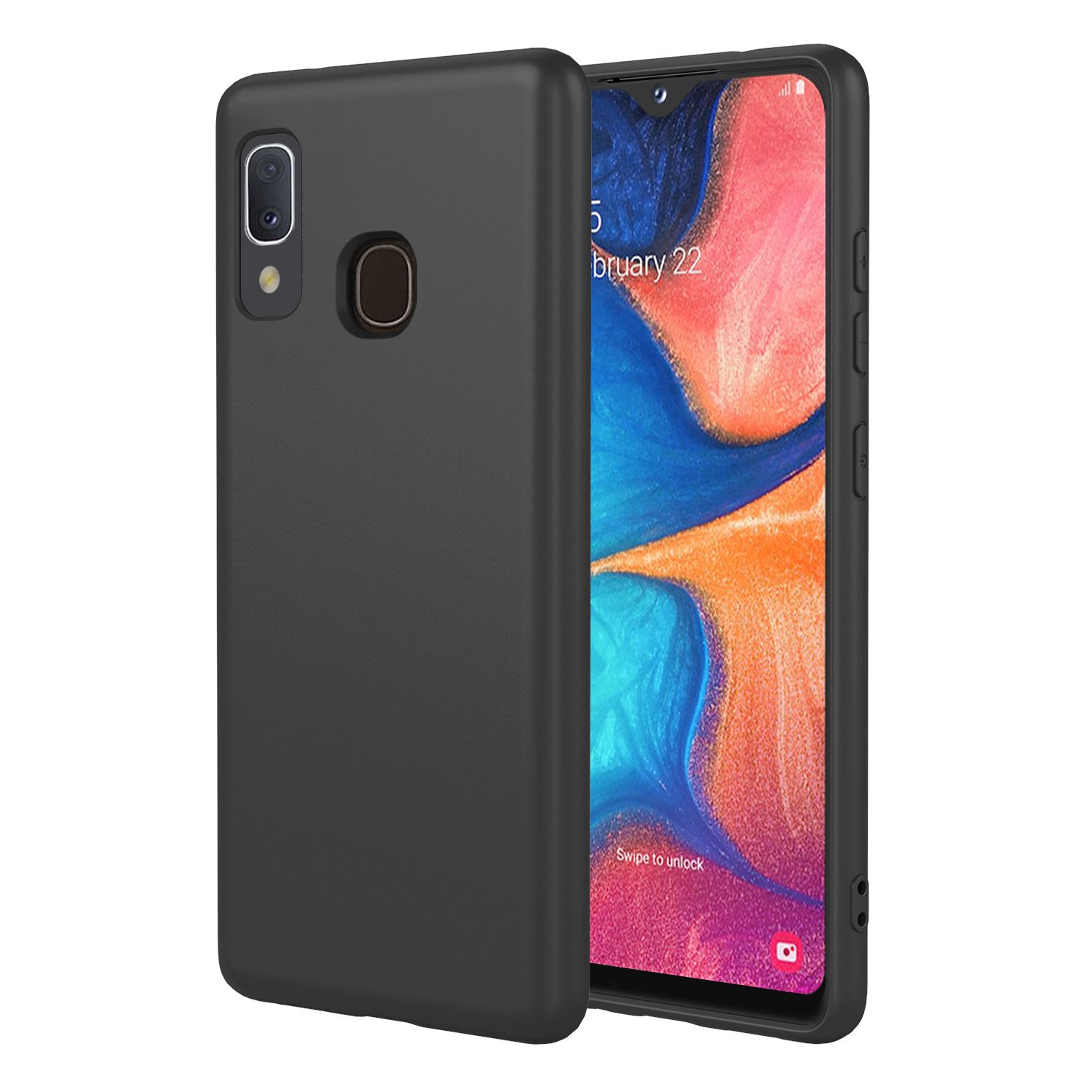 Phone Case for Samsung Galaxy A20e, With Microfiber Lining Soft Micro Fiber TPU Soft Flex Silicone Case