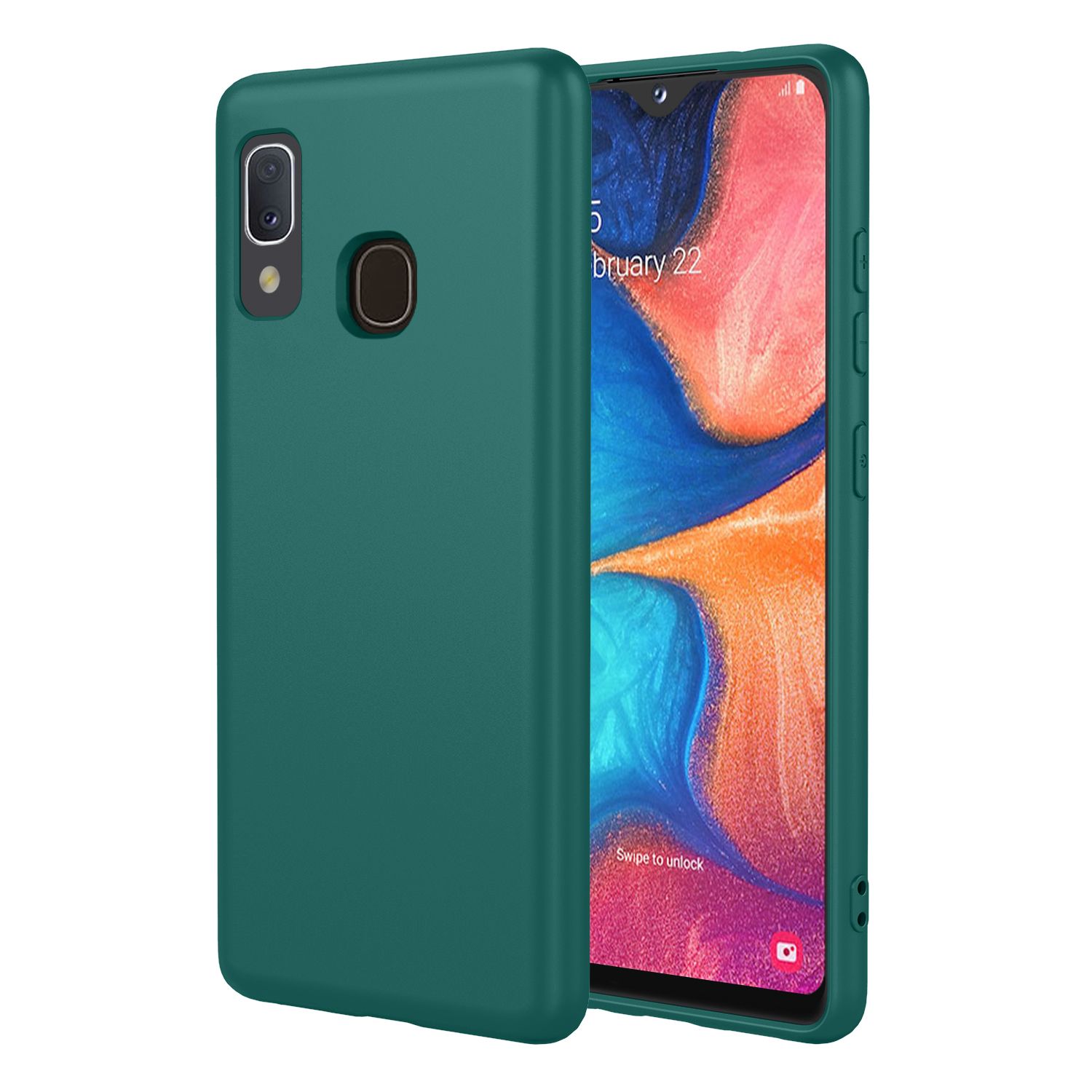 Phone Case for Samsung Galaxy A20e, With Microfiber Lining Soft Micro Fiber TPU Soft Flex Silicone Case