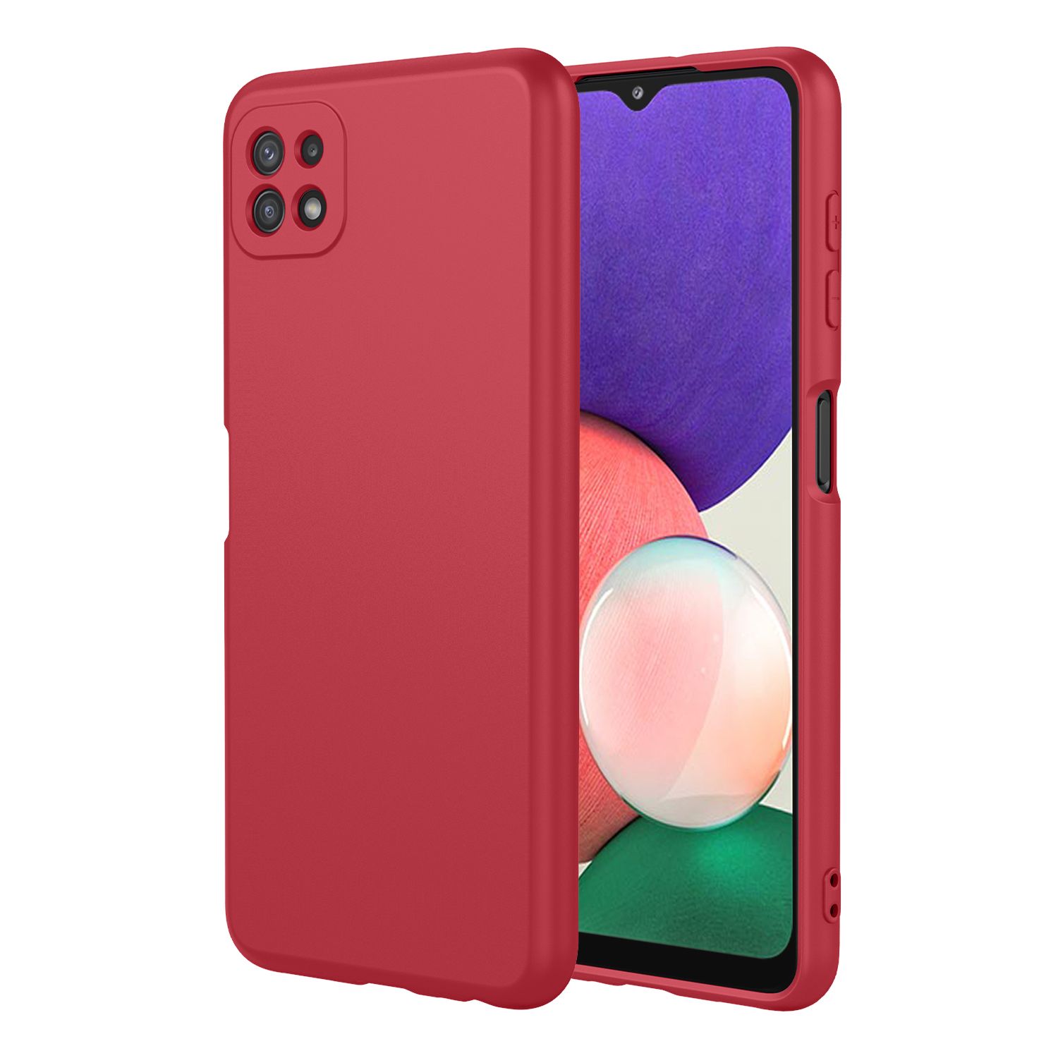 Phone Case for Samsung Galaxy A22 5G, With Microfiber Lining Soft Micro Fiber TPU Soft Flex Silicone Case