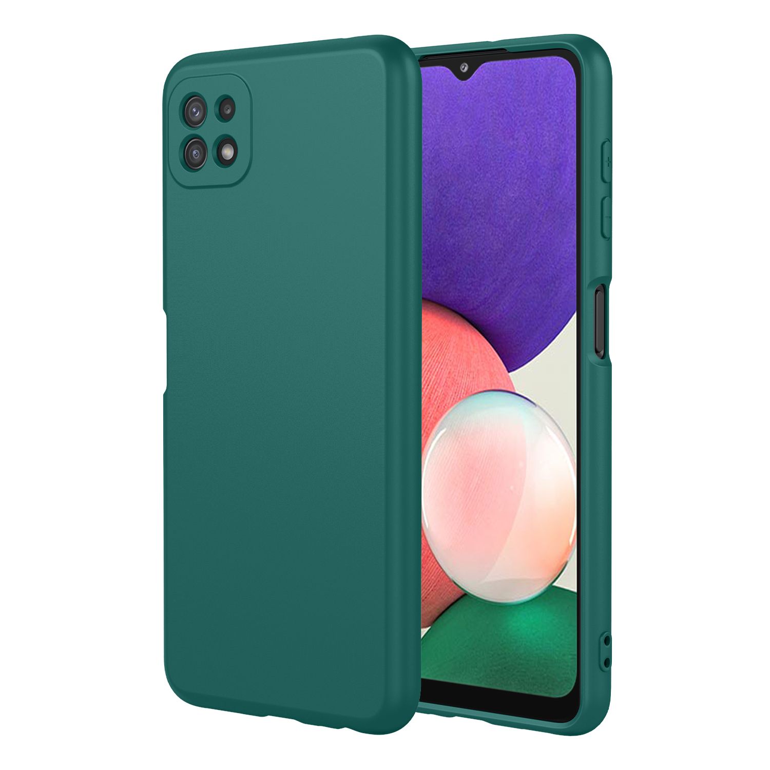 Phone Case for Samsung Galaxy A22 5G, With Microfiber Lining Soft Micro Fiber TPU Soft Flex Silicone Case