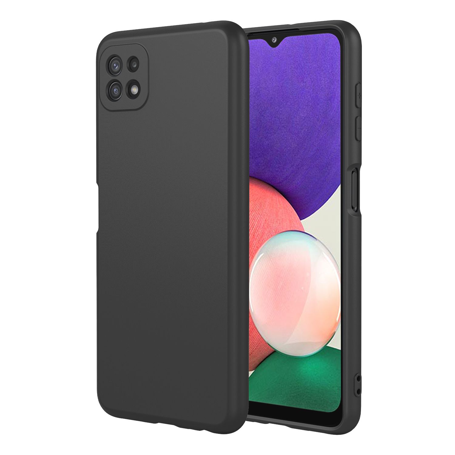 Phone Case for Samsung Galaxy A22 5G, With Microfiber Lining Soft Micro Fiber TPU Soft Flex Silicone Case