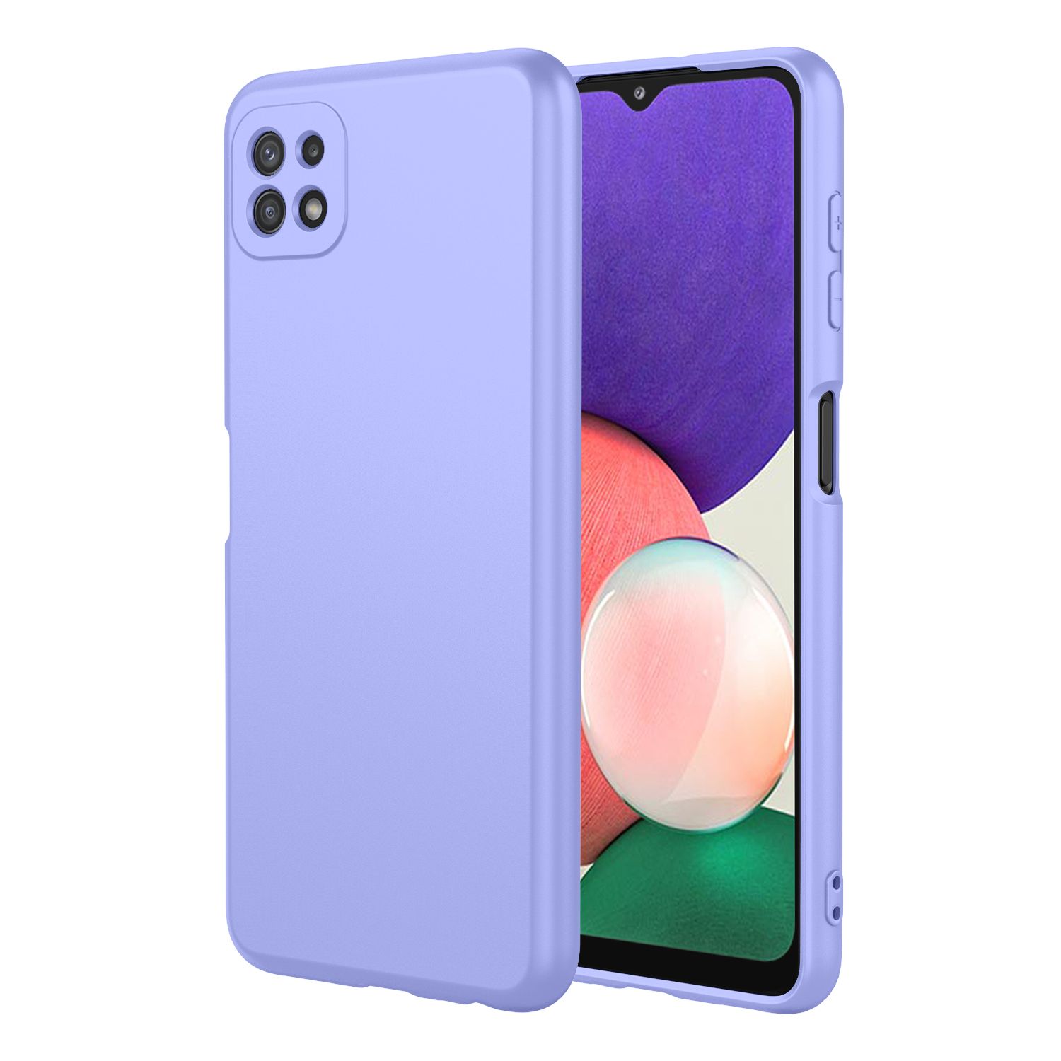 Phone Case for Samsung Galaxy A22 5G, With Microfiber Lining Soft Micro Fiber TPU Soft Flex Silicone Case