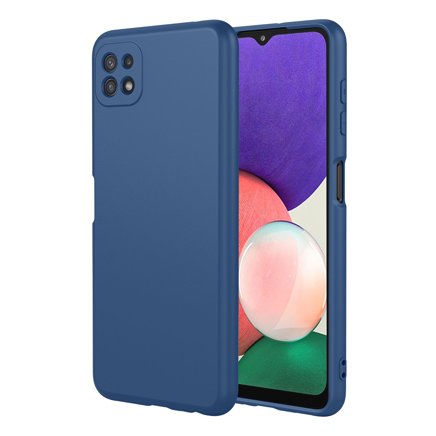 Phone Case for Samsung Galaxy A22 5G, With Microfiber Lining Soft Micro Fiber TPU Soft Flex Silicone Case