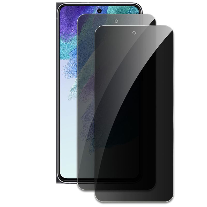 [2-Pack] Privacy Screen Protector for Samsung Galaxy S24 FE Anti-Spy Tempered Glass Film 9H Hardness, Upgrade Edge Protection, Easy Installation, Bubble Free