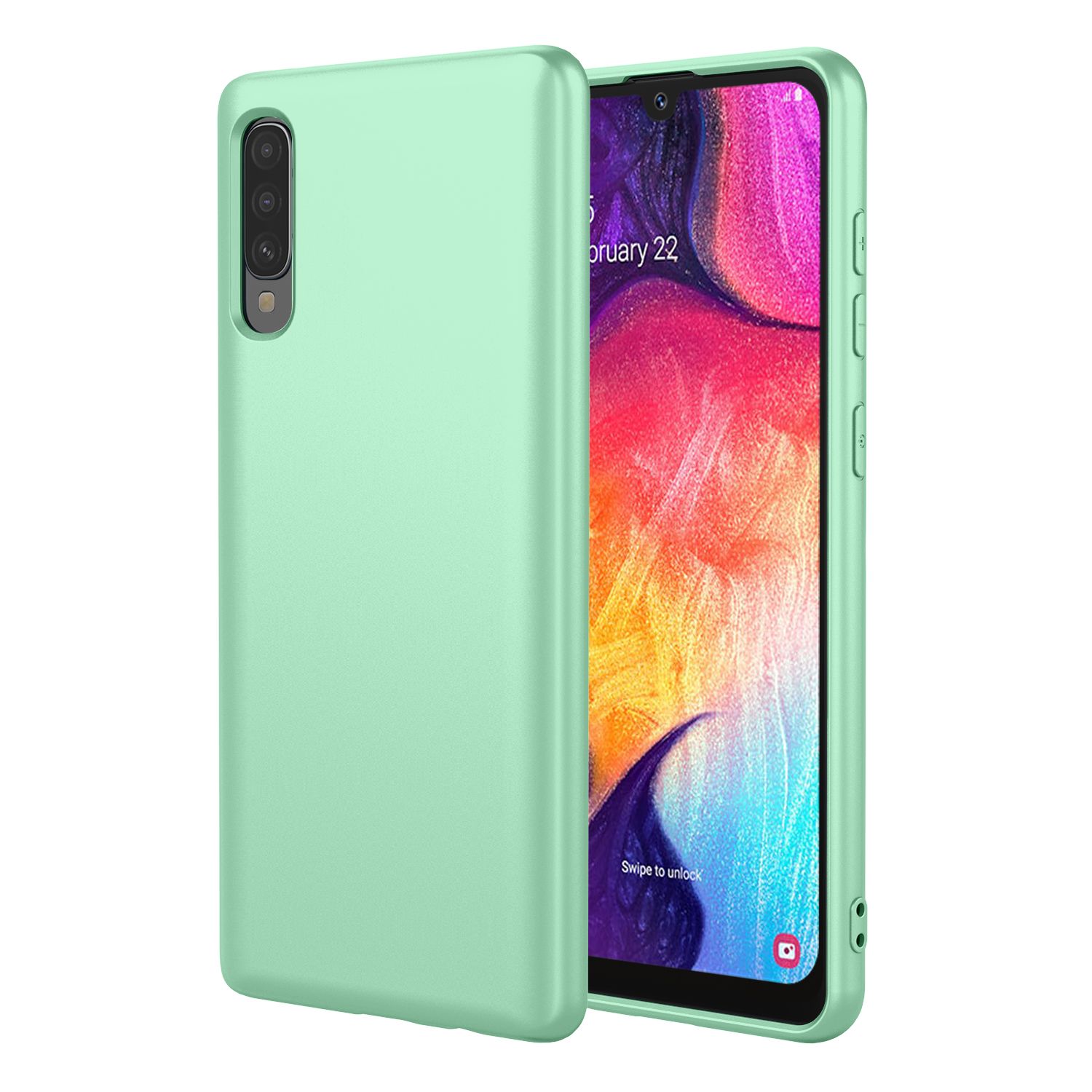 Phone Case for Samsung Galaxy A50/A50s/A30s, With Microfiber Lining Soft Micro Fiber TPU Soft Flex Silicone Case