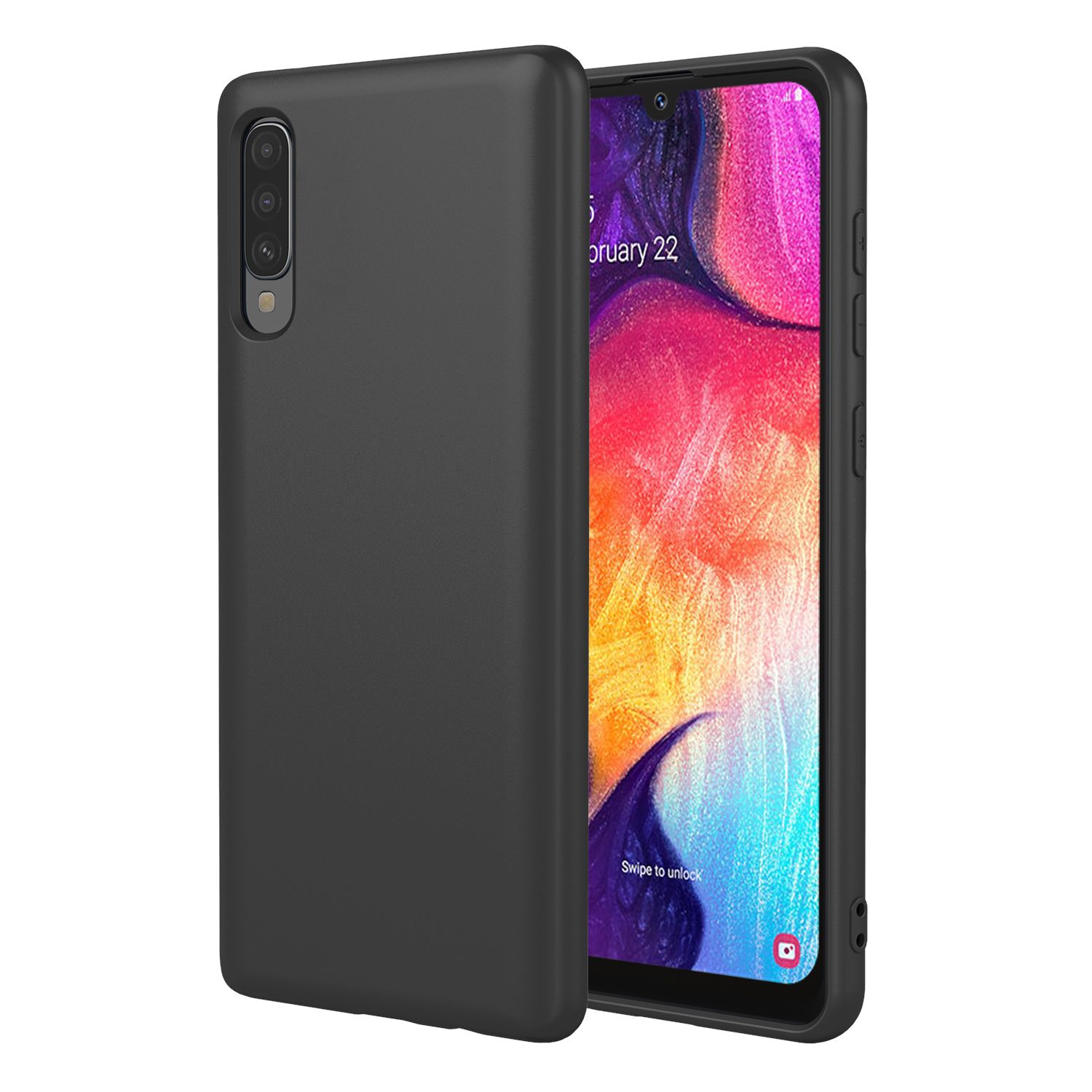 Phone Case for Samsung Galaxy A50/A50s/A30s, With Microfiber Lining Soft Micro Fiber TPU Soft Flex Silicone Case