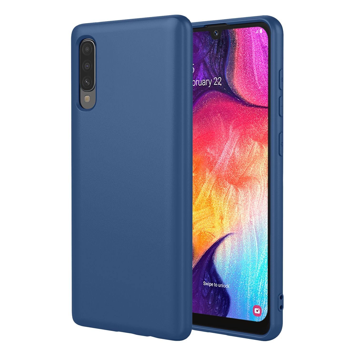 Phone Case for Samsung Galaxy A50/A50s/A30s, With Microfiber Lining Soft Micro Fiber TPU Soft Flex Silicone Case