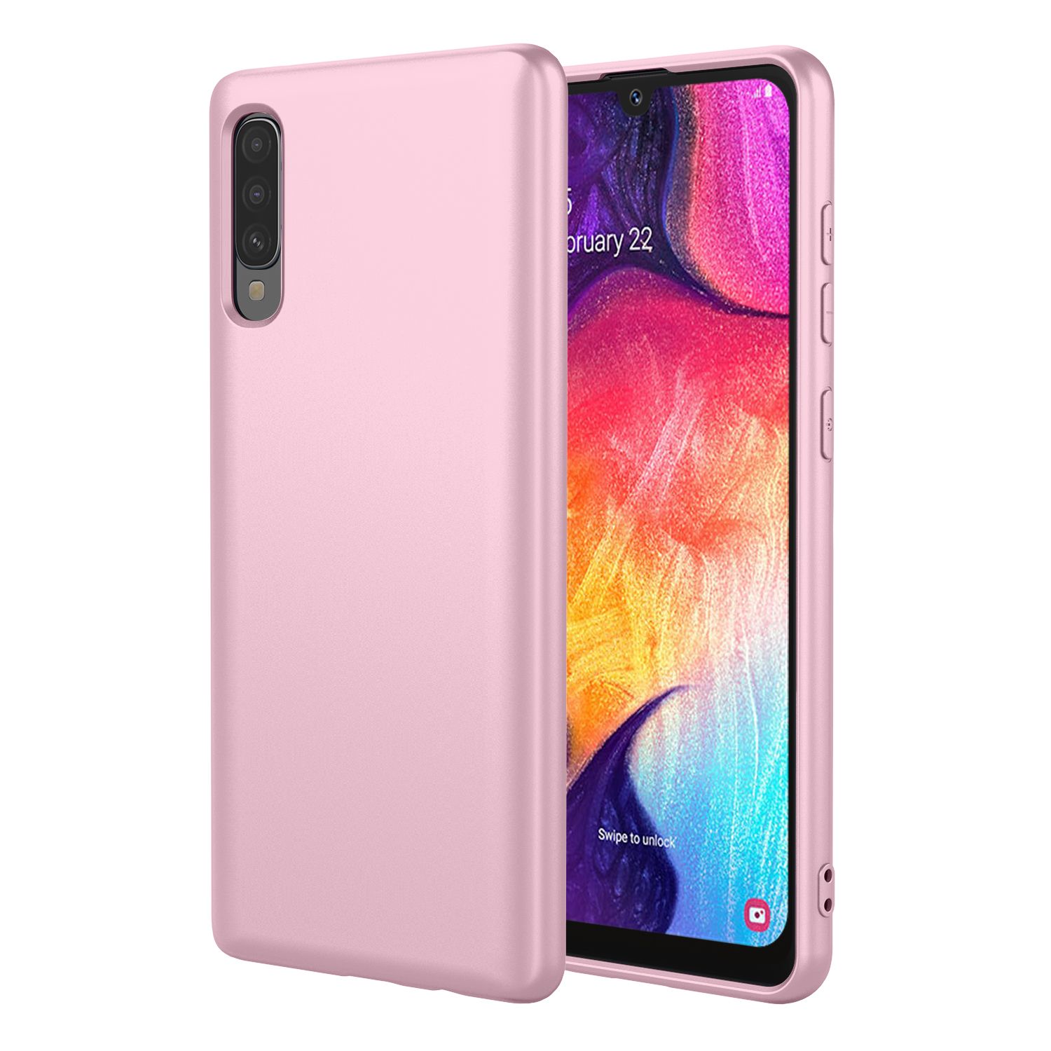 Phone Case for Samsung Galaxy A50/A50s/A30s, With Microfiber Lining Soft Micro Fiber TPU Soft Flex Silicone Case