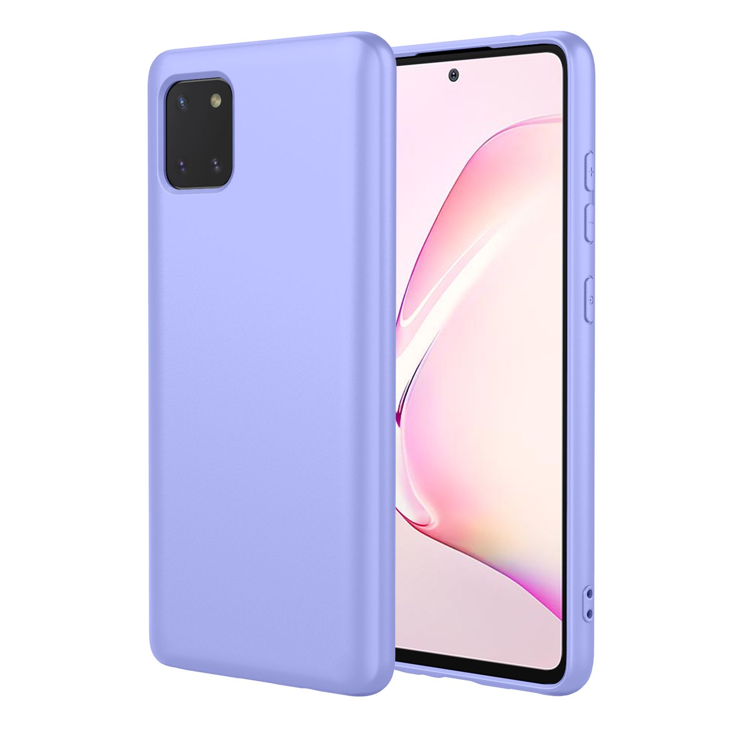 Phone Case for Samsung Galaxy Note10 Lite, With Microfiber Lining Soft Micro Fiber TPU Soft Flex Silicone Case