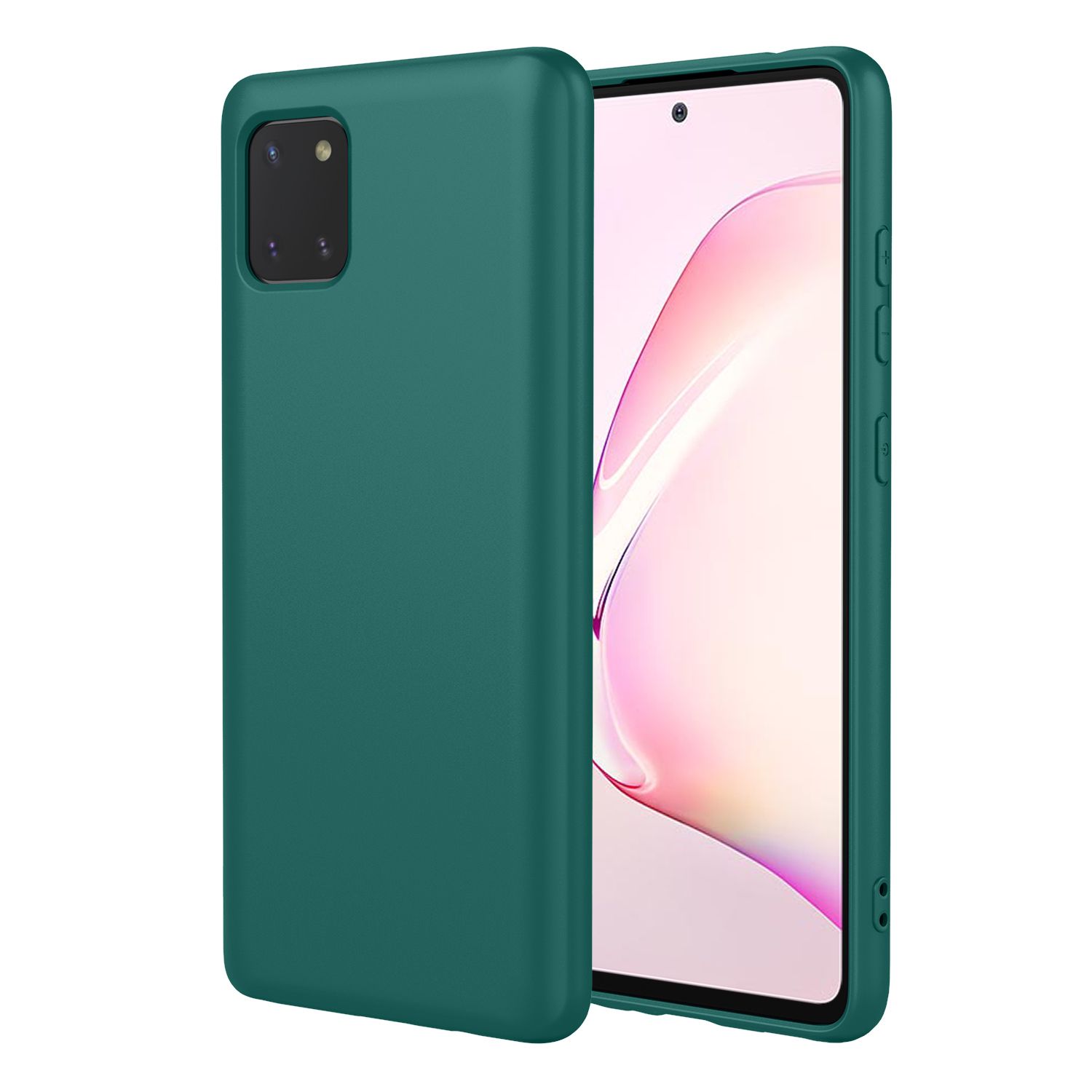 Phone Case for Samsung Galaxy Note10 Lite, With Microfiber Lining Soft Micro Fiber TPU Soft Flex Silicone Case