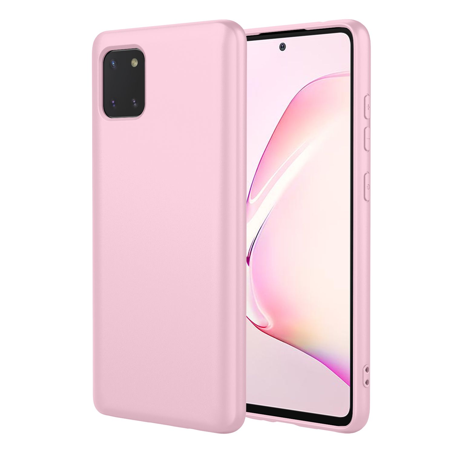 Phone Case for Samsung Galaxy Note10 Lite, With Microfiber Lining Soft Micro Fiber TPU Soft Flex Silicone Case