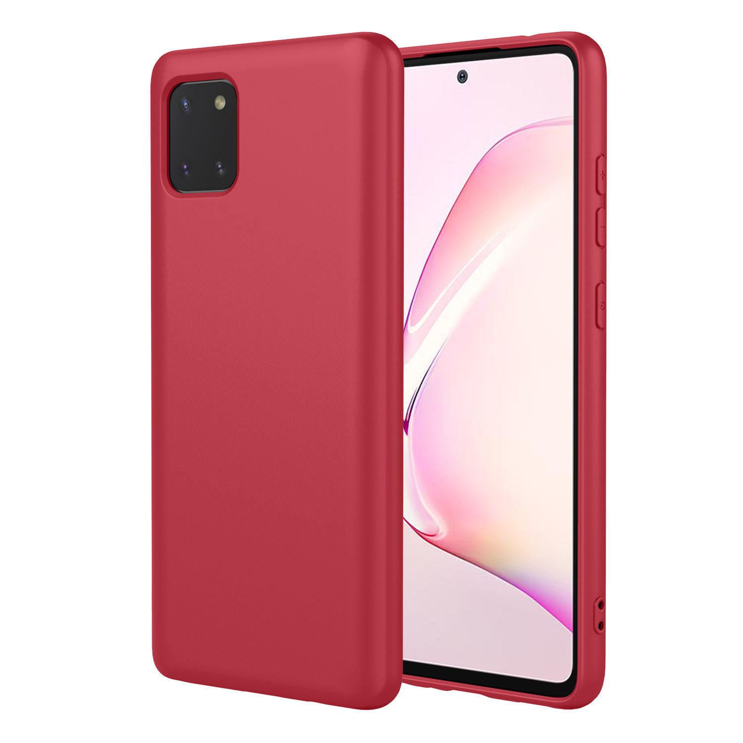 Phone Case for Samsung Galaxy Note10 Lite, With Microfiber Lining Soft Micro Fiber TPU Soft Flex Silicone Case