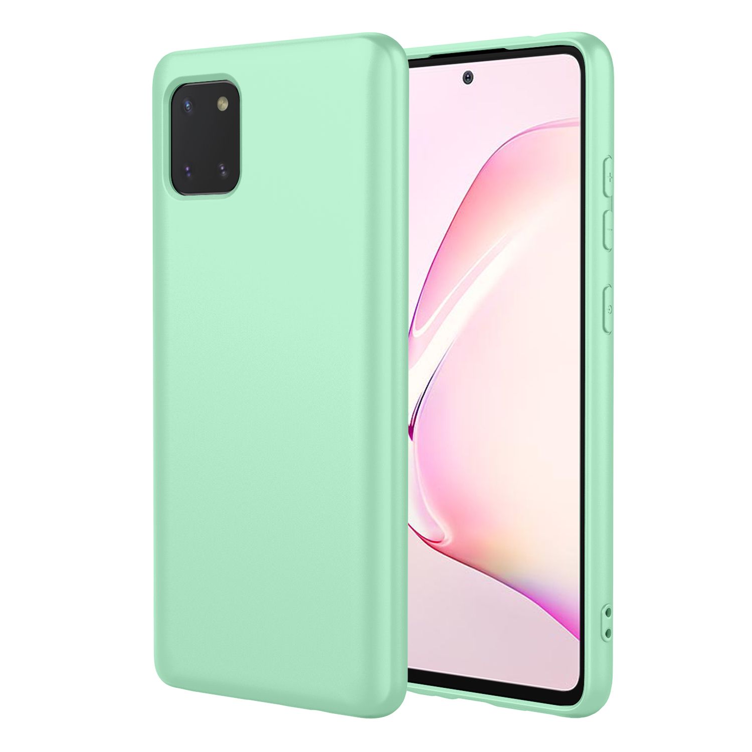 Phone Case for Samsung Galaxy Note10 Lite, With Microfiber Lining Soft Micro Fiber TPU Soft Flex Silicone Case