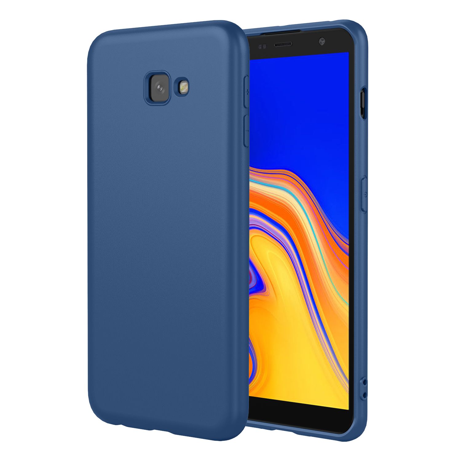 Phone Case for Samsung Galaxy J4+/Plus, With Microfiber Lining Soft Micro Fiber TPU Soft Flex Silicone Case