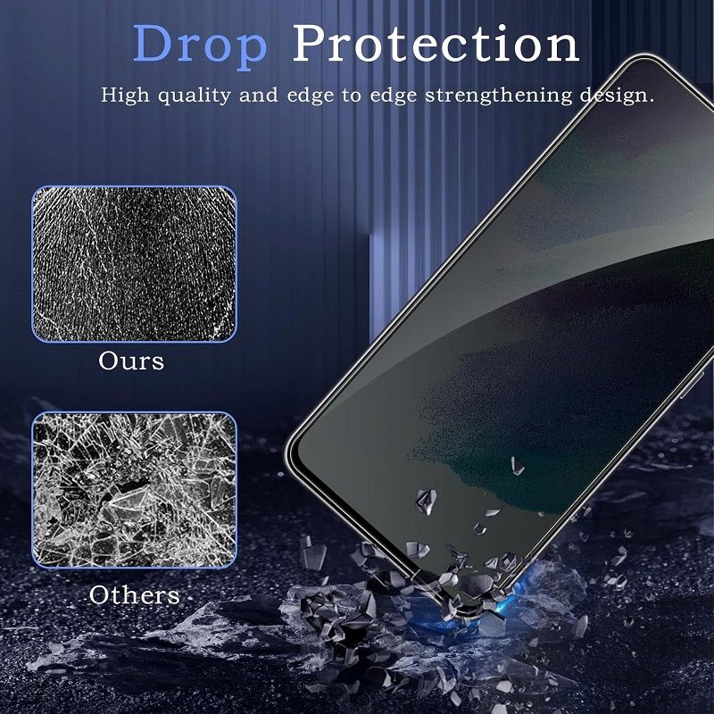 [2-Pack] Privacy Screen Protector for OPPO Reno 14F Anti-Spy Tempered Glass Film 9H Hardness, Upgrade Edge Protection, Easy Installation, Bubble Free
