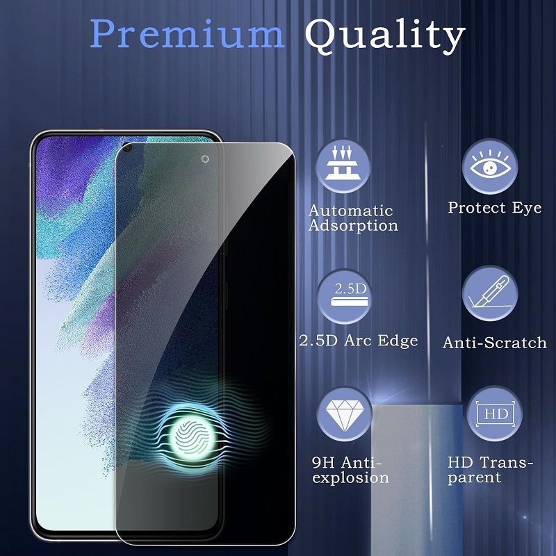 [2-Pack] Privacy Screen Protector for OnePlus 13R Anti-Spy Tempered Glass Film 9H Hardness, Upgrade Edge Protection, Easy Installation, Bubble Free