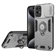 Luxury Slide Camera Lens Cover for Infinix Note 50 PRO 4G/Note 50 4G Vehicle-Mounted Magnetic Kickstand Case