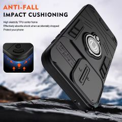 Luxury Slide Camera Lens Cover for Infinix Note 50 PRO 4G/Note 50 4G Vehicle-Mounted Magnetic Kickstand Case