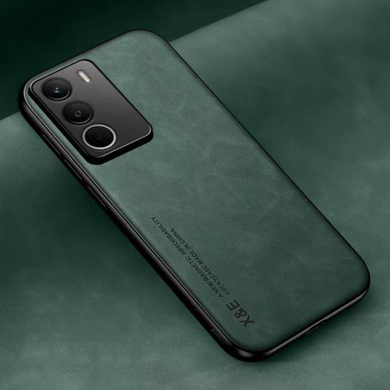 Luxury Business Lens Protection Case for OPPO Realme C71 Magnetic Sheepskin Leather All-inclusive Back Cover for Realme C71