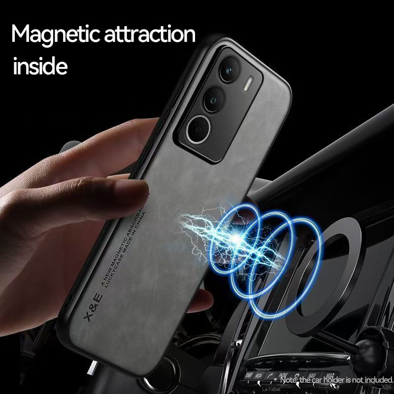 Luxury Business Lens Protection Case for OPPO Realme C71 Magnetic Sheepskin Leather All-inclusive Back Cover for Realme C71