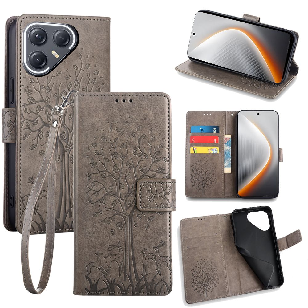 Wallet Leather Flip Cover for Tecno Pova 7 Ultra 5G Case Card Slots Magnetic Closure Shockproof Cover