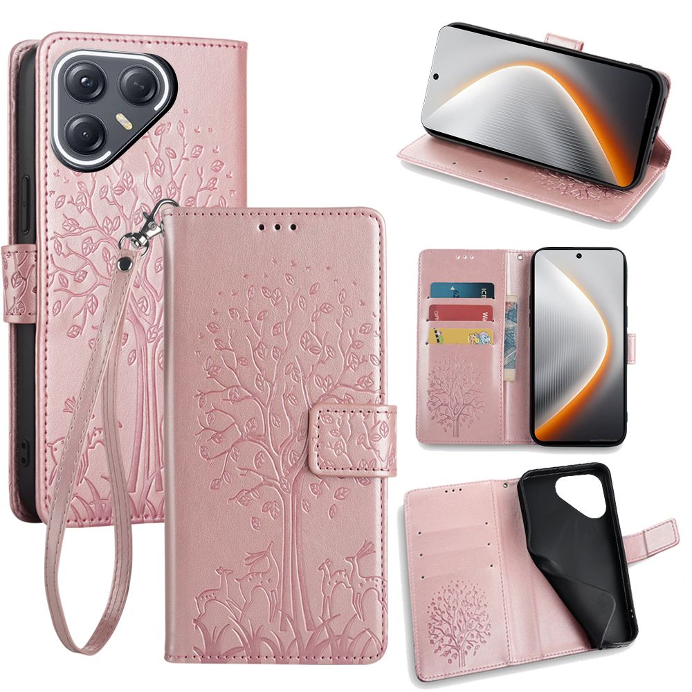 Wallet Leather Flip Cover for Tecno Pova 7 Ultra 5G Case Card Slots Magnetic Closure Shockproof Cover