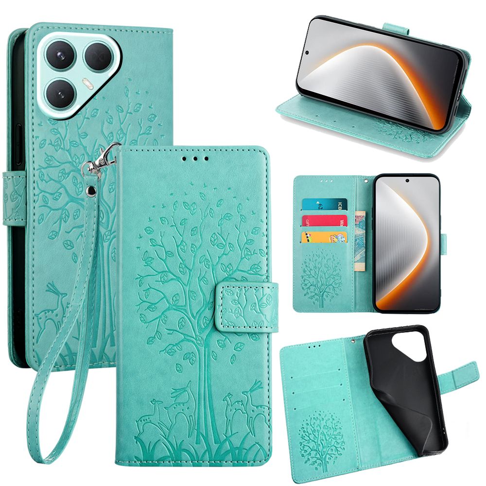 Wallet Leather Flip Cover for Tecno Pova 7 Pro 5G Case Card Slots Magnetic Closure Shockproof Cover