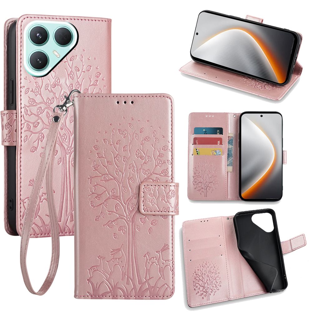 Wallet Leather Flip Cover for Tecno Pova 7 Pro 5G Case Card Slots Magnetic Closure Shockproof Cover