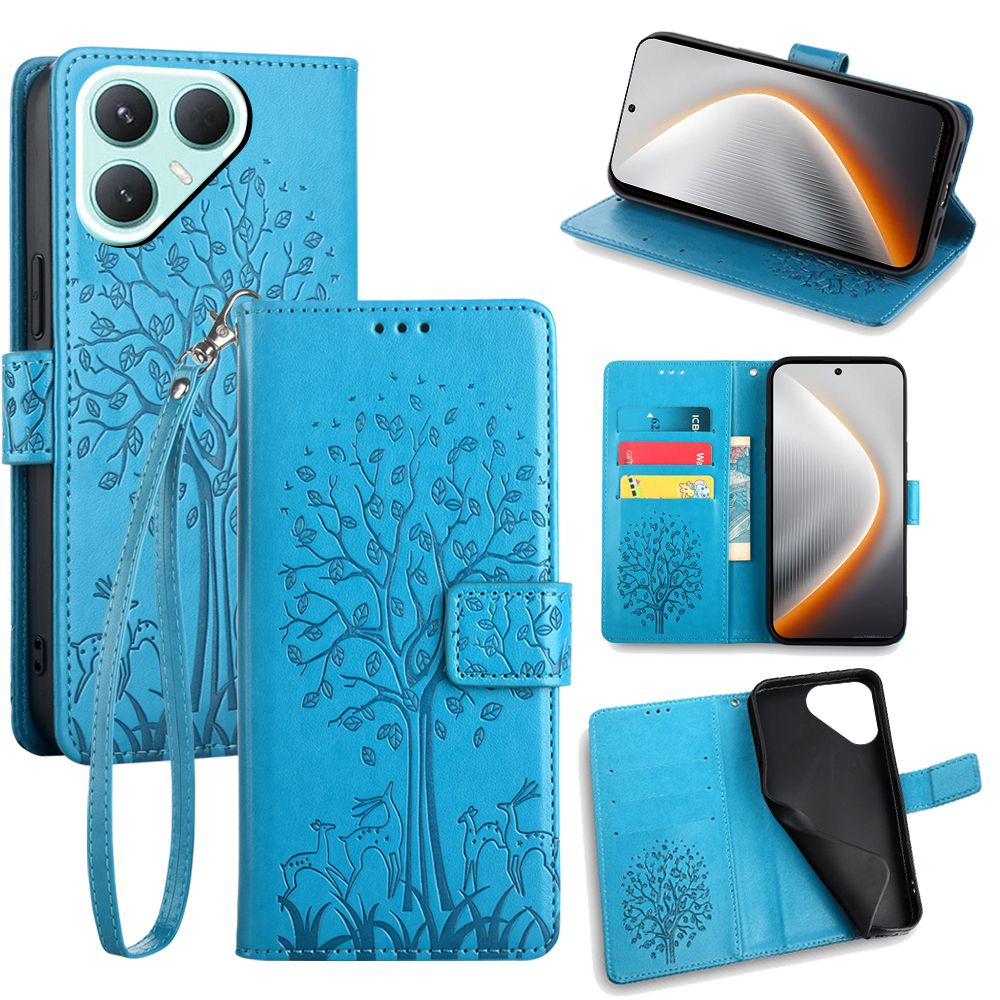 Wallet Leather Flip Cover for Tecno Pova 7 Pro 5G Case Card Slots Magnetic Closure Shockproof Cover