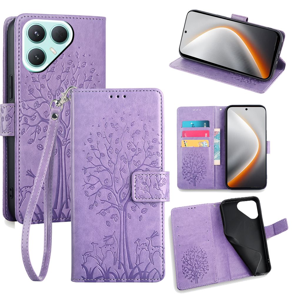 Wallet Leather Flip Cover for Tecno Pova 7 Pro 5G Case Card Slots Magnetic Closure Shockproof Cover