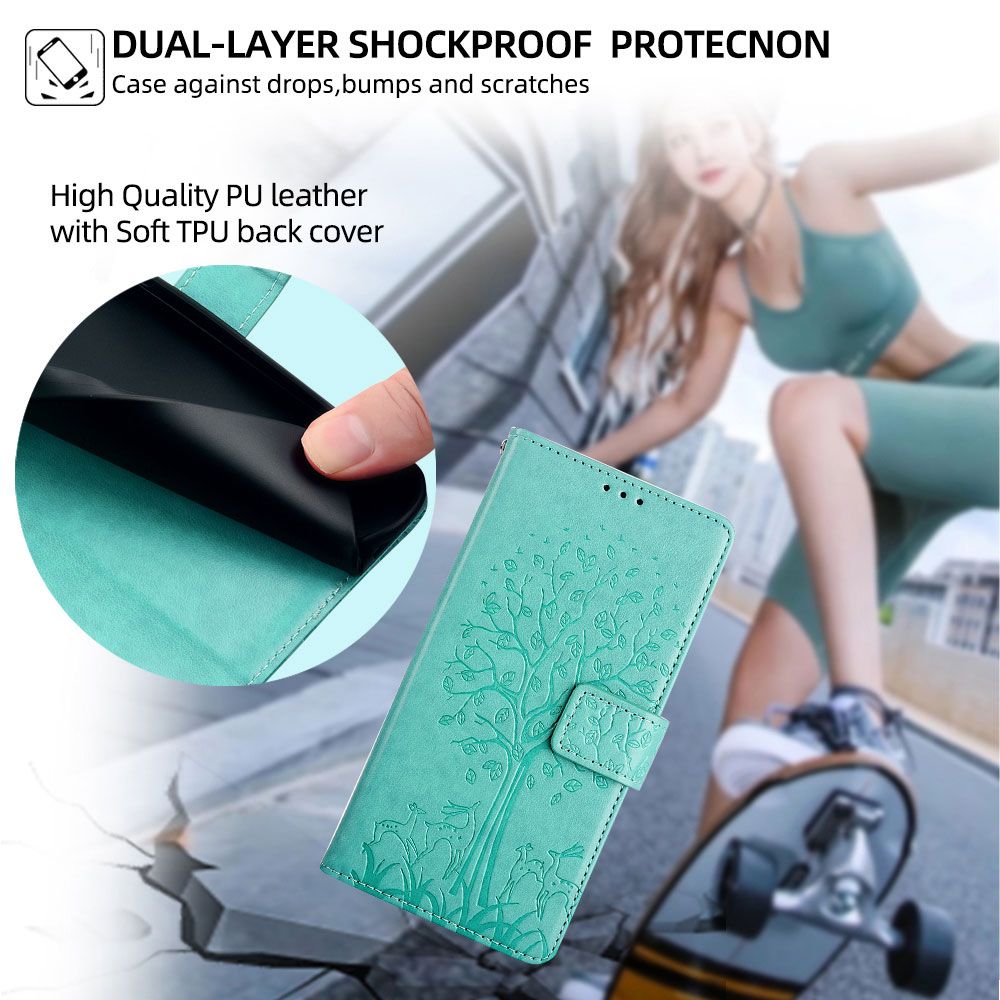 Wallet Leather Flip Cover for Tecno Pova 7 Pro 5G Case Card Slots Magnetic Closure Shockproof Cover