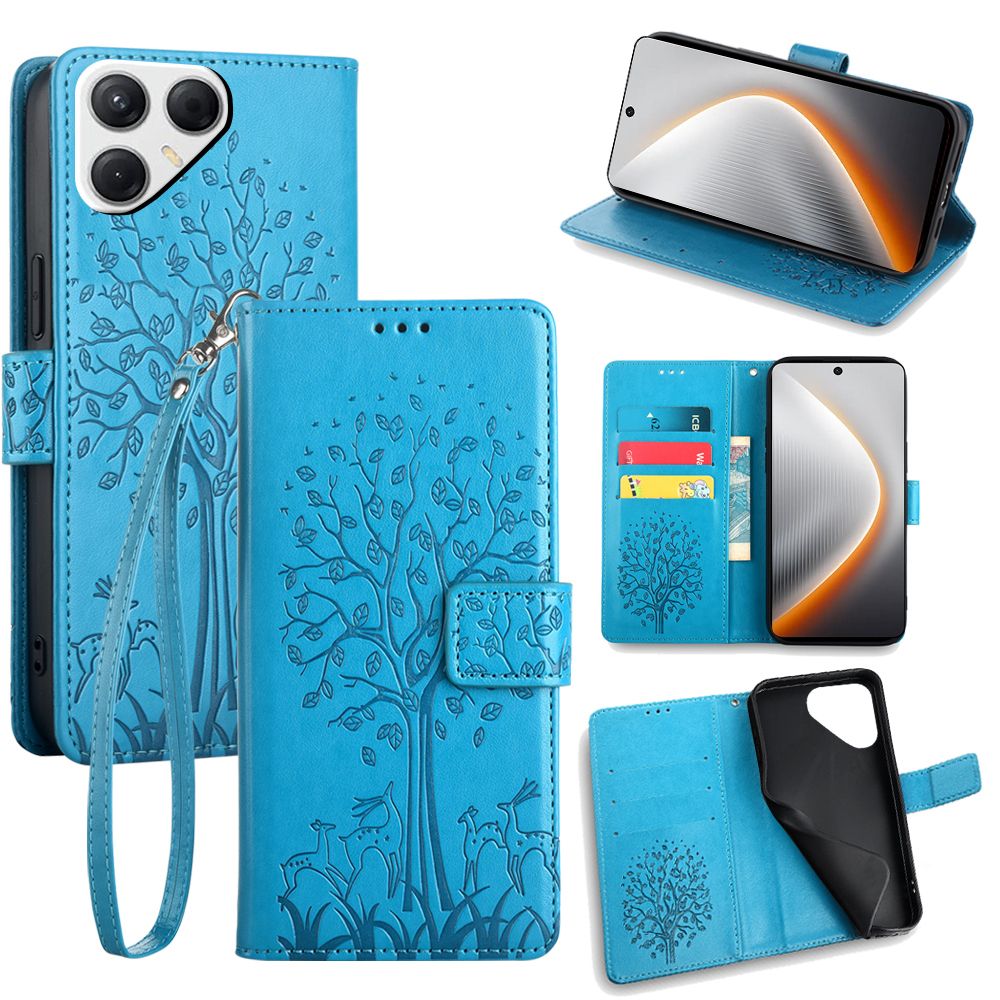Wallet Leather Flip Cover for Tecno Pova 7 4G Case Card Slots Magnetic Closure Shockproof Cover