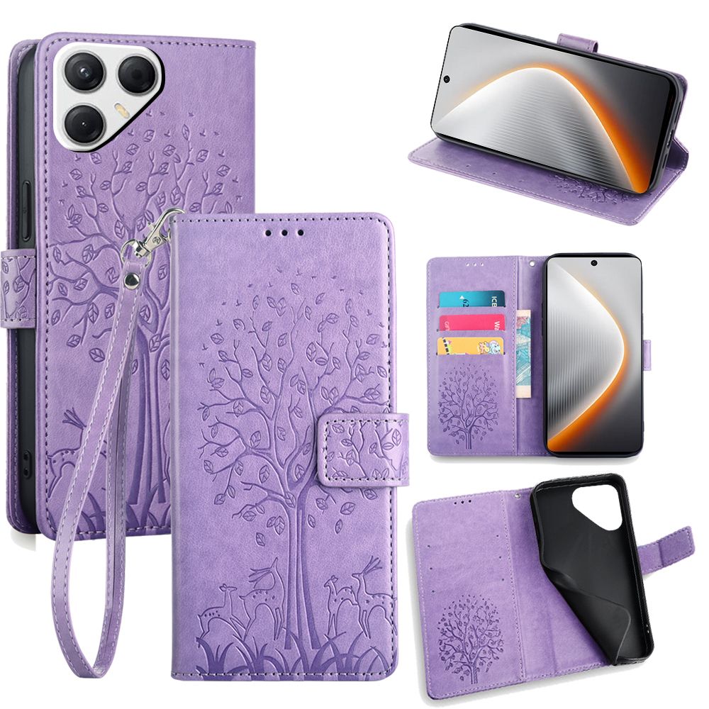 Wallet Leather Flip Cover for Tecno Pova 7 4G Case Card Slots Magnetic Closure Shockproof Cover