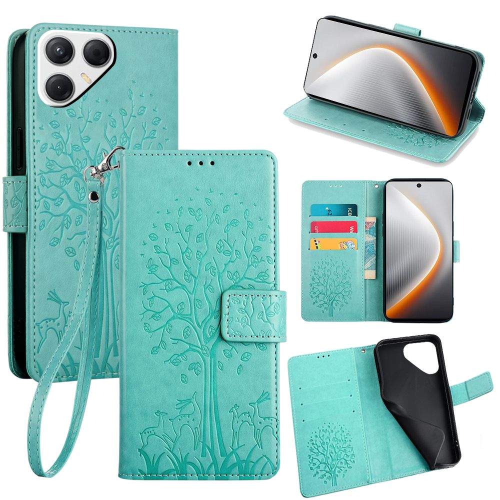Wallet Leather Flip Cover for Tecno Pova 7 4G Case Card Slots Magnetic Closure Shockproof Cover