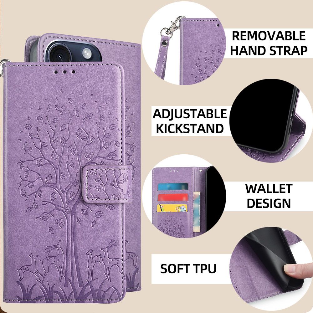 Wallet Leather Flip Cover for Tecno Pova 7 4G Case Card Slots Magnetic Closure Shockproof Cover