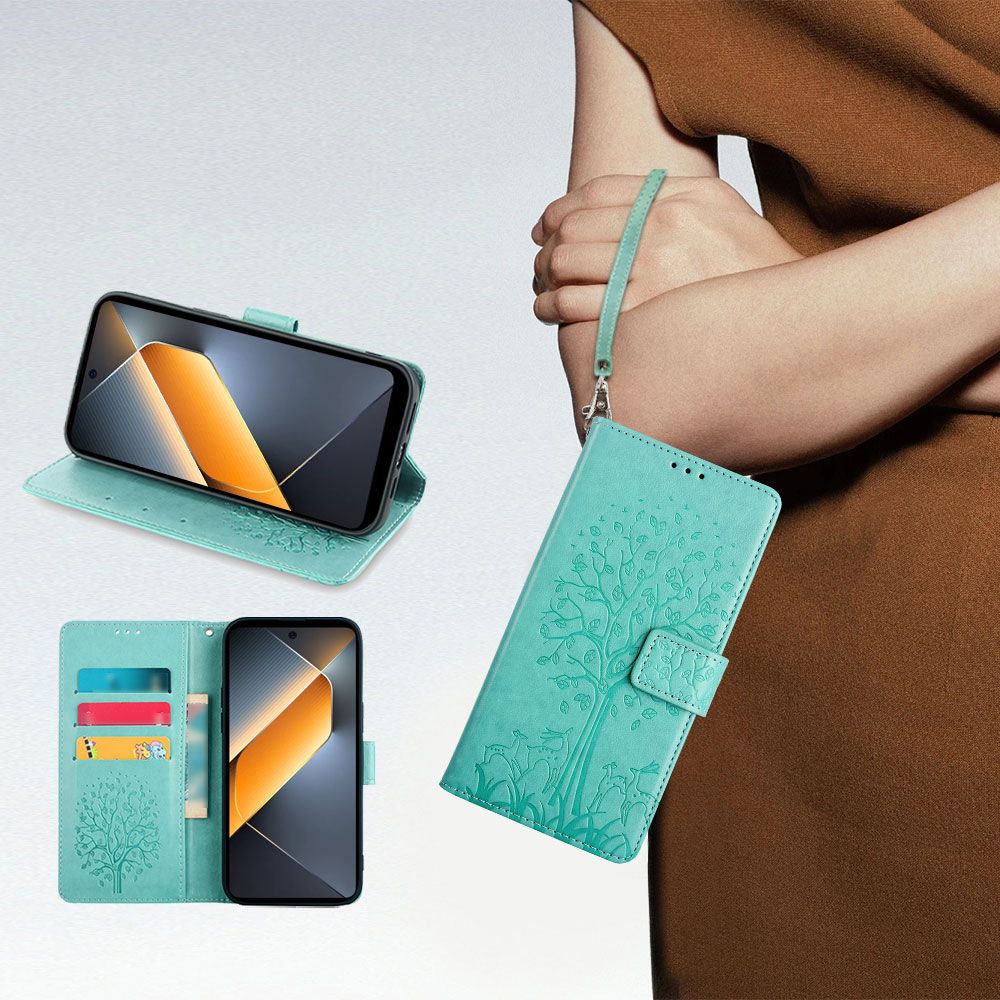 Wallet Leather Flip Cover for Tecno Pova 6 Neo 4G Case Card Slots Magnetic Closure Shockproof Cover