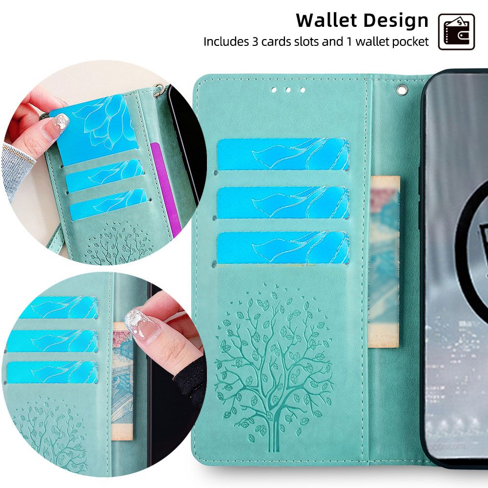 Wallet Leather Flip Cover for Tecno Pova 6 Neo 4G Case Card Slots Magnetic Closure Shockproof Cover