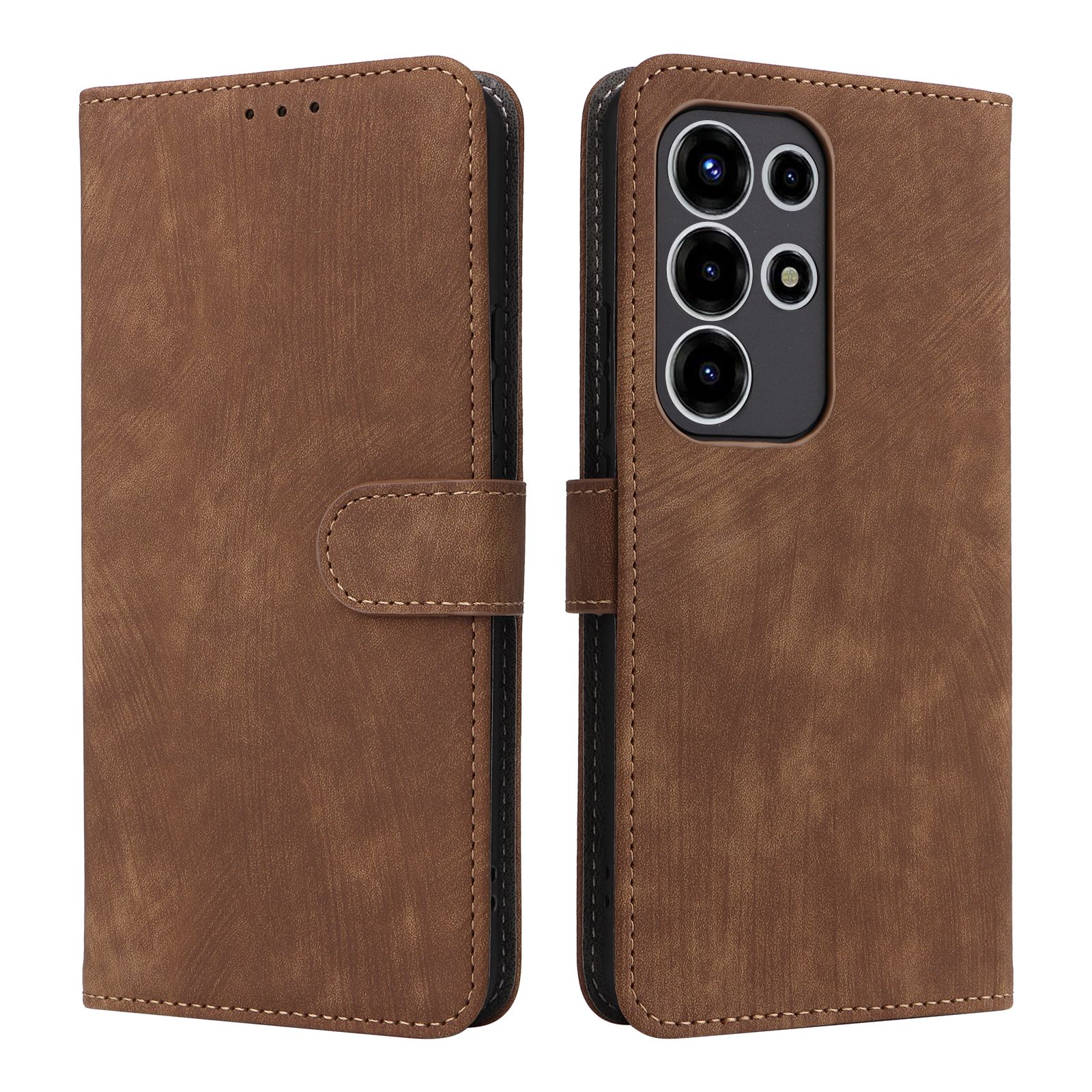 Flip Cover for itel Super 26 Ultra / Itel S26 Ultra / Itel Super 26Ultra PU Leather Phone Case Full-Body Protection Shockproof [RFID Blocking] Wallet Cover