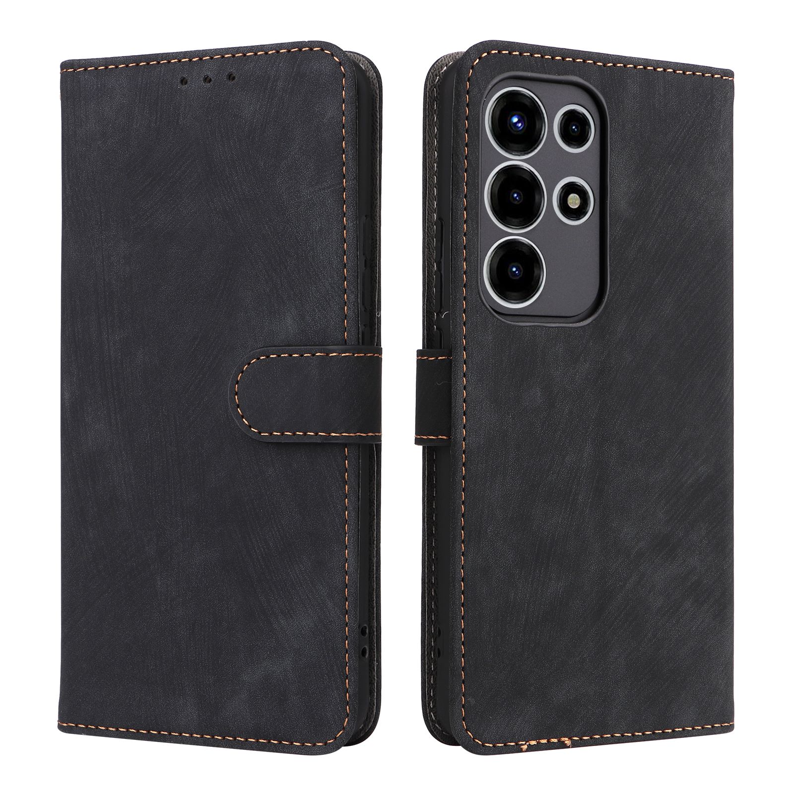 Flip Cover for itel Super 26 Ultra / Itel S26 Ultra / Itel Super 26Ultra PU Leather Phone Case Full-Body Protection Shockproof [RFID Blocking] Wallet Cover
